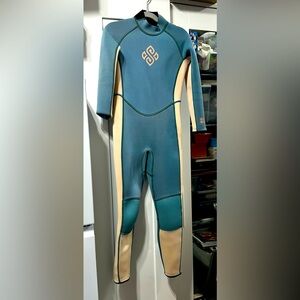 Cute kids wetsuit from sea skin pink and blue long sleeves and pants